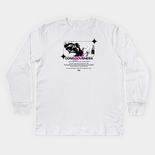 self consciousness Kids Long Sleeve T-Shirt